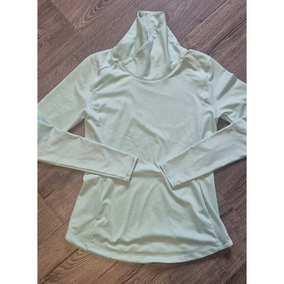 Calia Womens Athletic Shirt Size Medium Turtleneck Fleece Lined Running Pockets - Picture 1 of 4